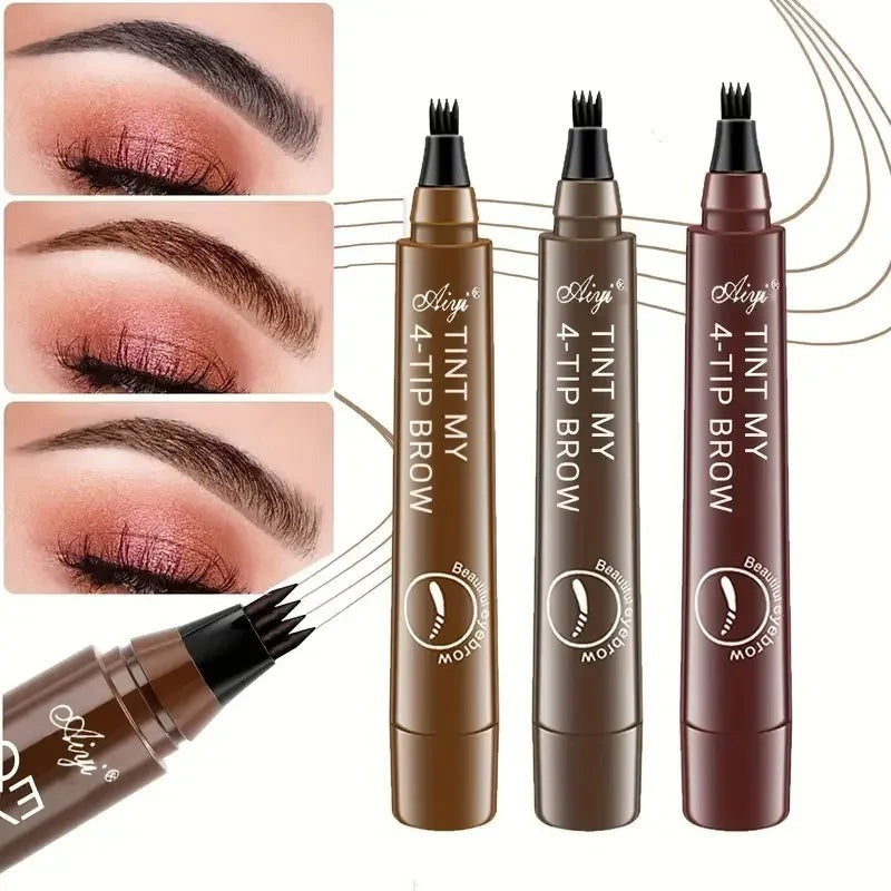Waterproof 4 Points Long Lasting Eyebrow Pen (BUY 1 AND GET 1 FREE )