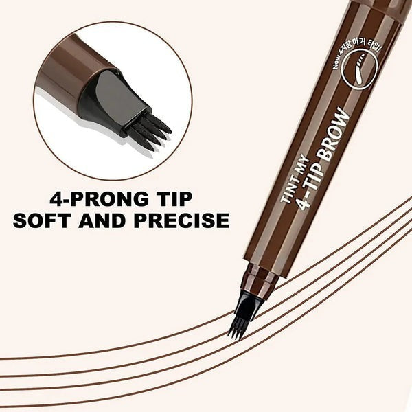 Waterproof 4 Points Long Lasting Eyebrow Pen (BUY 1 AND GET 1 FREE )