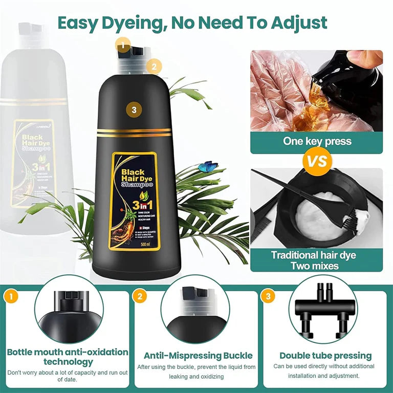 3 in 1  Hair DYE shampoo